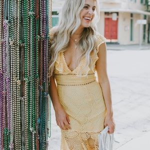 Saylor NYC yellow dress